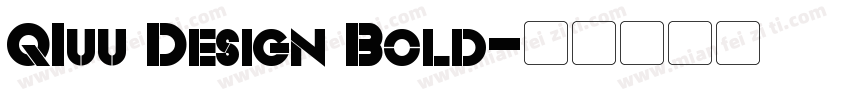 QIuu Design Bold字体转换